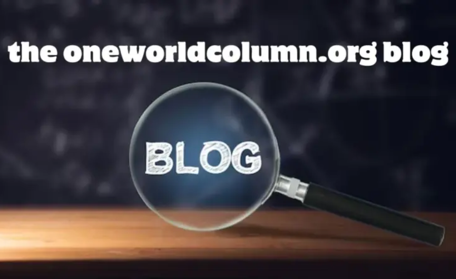 the oneworldcolumn.org #blog